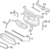 New Genuine BMW Front Air Duct (2008-2013) OE 51718045868