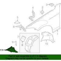 New Genuine BMW Pressure Lip Front Right (2014-2021) OE 51718057218