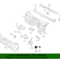 New Genuine BMW Grommet (1995-2019) OE 51718186501