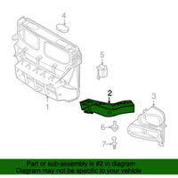 New Genuine BMW Air Brake Channel Right (2007-2010) OE 51747158380