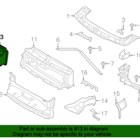 New Genuine BMW Air Duct Exterior Radiator (2014-2020) OE 51747290614