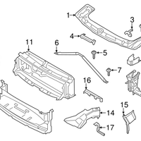 New Genuine BMW Air Duct Exterior Radiator (2014-2020) OE 51747290614