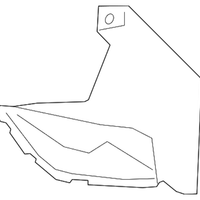 New Genuine BMW Air Duct Exterior Radiator (2016-2019) OE 51747342495
