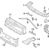 New Genuine BMW Air Duct Exterior Radiator (2013-2018) OE 51748055062