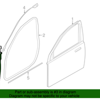 New Genuine BMW Gasket Door Joint A Column (2009-2015) OE 51767177935
