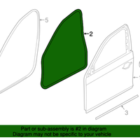 New Genuine BMW Seal For Door Front (2011-2016) OE 51767182269