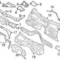New Genuine BMW Sealing Side Panel Right (2012-2020) OE 51767264274