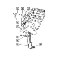 New Genuine Mopar Clutch Pedal Pin Insert (2002-2018) OE 52010331AC