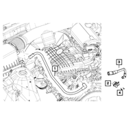 New Genuine Mopar Hose Make Up Air OE 52022313AB