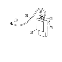 New Genuine Mopar Bottle Coolant Recovery OE 52028065AF