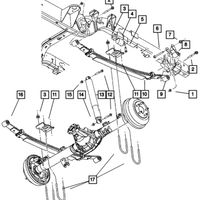 New Genuine Mopar Shackle Spring 2001-2011 OE 52039204