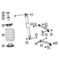 New Genuine Mopar Stop/Bmpr Jounce OE 52089343AA
