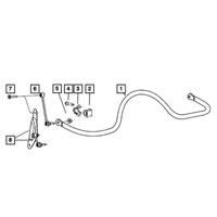 New Genuine Mopar Bushing Stabilizer Bar OE 52089485AE