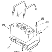 New Genuine Mopar Strap Fuel Tank OE 52100235AC