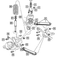 New Genuine Mopar Shock Absorber Grommet Upper (2001-2013) OE 52106742AA