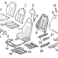 New Genuine BMW Seat Belt Guide Loop Right (2006-2008) OE 52107165348
