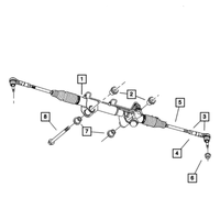 New Genuine Mopar Bushing Steering Gear OE 52113031AD
