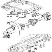 New Genuine Mopar Cable Parking Brake OE 52121101AC