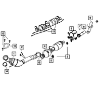 New Genuine Mopar Clamp Exhaust OE 52121859AD