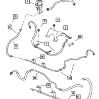 New Genuine Mopar Cap Power Steering Reservoir OE 52128513AA