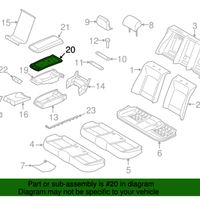 New Genuine BMW Trim For Cover Armrest (2009-2015) OE 52207241905
