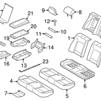 New Genuine BMW Trim For Cover Armrest (2009-2015) OE 52207241905