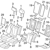 New Genuine BMW Cover Isofix (2012-2021) OE 52207319686