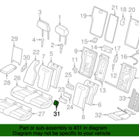 New Genuine BMW Cover Isofix (2012-2019) OE 52207319688