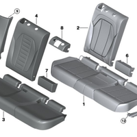 New Genuine BMW Cover Isofix Right Beige (2020-2023) OE 52207474108