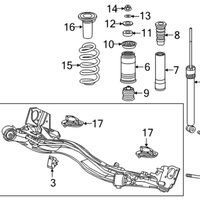New Genuine Honda Rear Shock Absorber Damper (2016-2020) OE 52670T7WA01