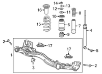 New Genuine Honda Rear Shock Absorber Damper (2016-2020) OE 52670T7WA01