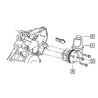 New Genuine Mopar Pump Power Steering With Pulley OE 52855186AH