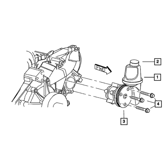 New Genuine Mopar Pump Power Steering With Pulley OE 52855186AH