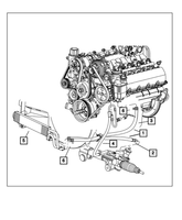 New Genuine Mopar Hose Power Steering Return 2010-2012 OE 52855853AL