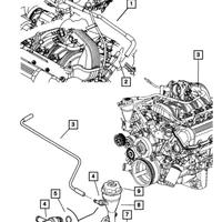 New Genuine Jeep Liberty Make Up Air Tube (2007) OE 53013885AA