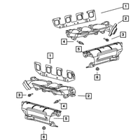 New Genuine Mopar Gasket Exhaust Manifold OE 53013943AA