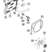 New Genuine Mopar Gasket Thermostat OE 53021051AB
