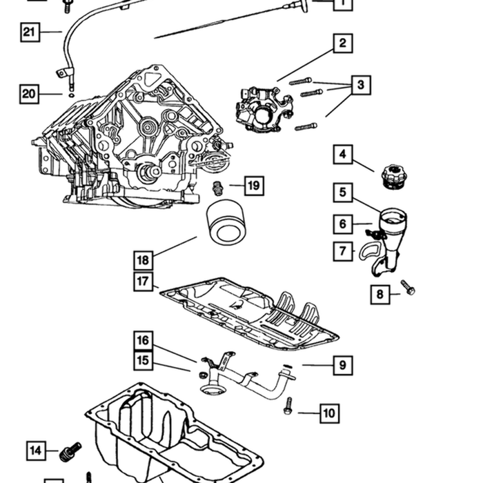 New Genuine Mopar Tube Engine Oil Indicator OE 53021675AB