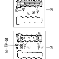 New Genuine Dodge Ram Engine Cylinder Head Valve Cover (2009-2013) OE 53022138AC