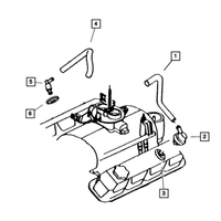 New Genuine Mopar Vent Crankcase Vent Tube 2001-2006 OE 53030497