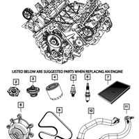 New Genuine Mopar Filter Air OE 53032527AE