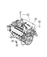 New Genuine Mopar Crankcase Vent To Air Clean Hose (2006-2009) OE 53032939AB