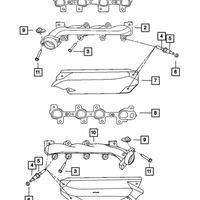 New Genuine Mopar Gasket Exhaust Manifold OE 53034029AD
