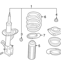 New Genuine Nissan Seat-Front Spring, Lower Rubber OE 540359AM0A
