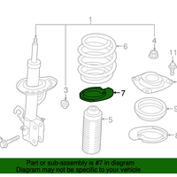 New Genuine Nissan Seat-Front Spring, Lower Rubber OE 540359AM0A