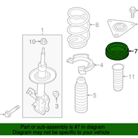 Genuine Nissan Bearing-Strut OEM 543258271R