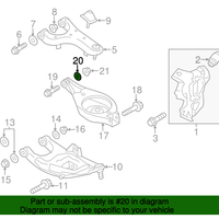 New Genuine Nissan Disc - Eccentric, Frnt Suspension OE 545591LA1A