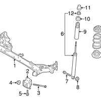 New Genuine Nissan Nut 54588ED00A / 54588-ED00A OEM