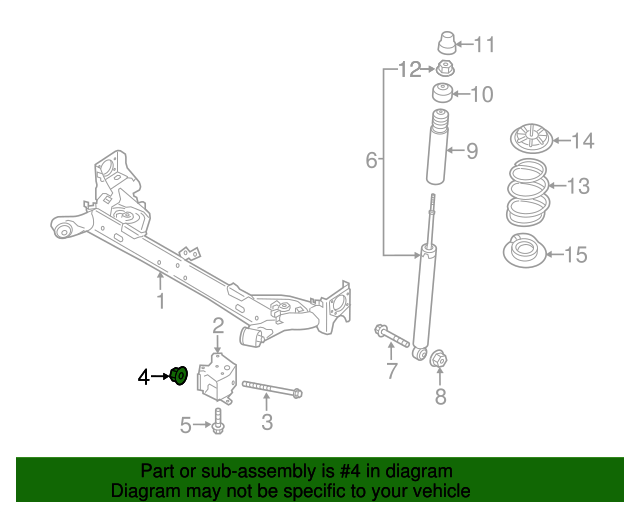 New Genuine Nissan Nut 54588ED00A / 54588-ED00A OEM