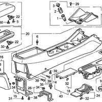 Genuine Honda Accord Shifter Cover Upper Trim Bezel (2001-2002) OE 54716S82L81ZA